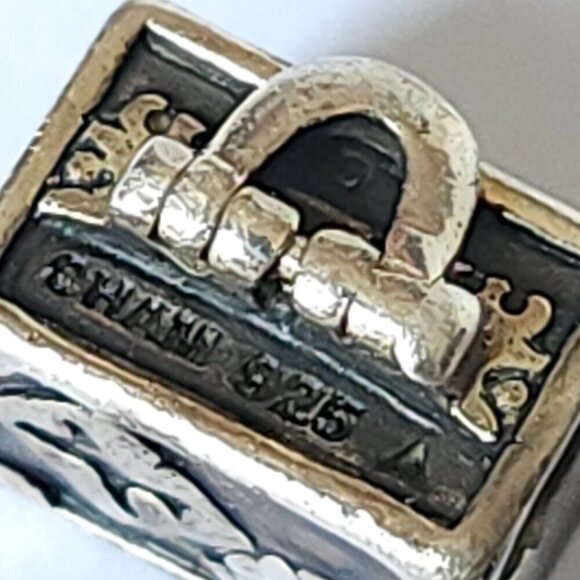 AUTHENTIC PANDORA SUITCASE CHARM LUGGAGE World Traveler Charm Bracelet SILVER - Picture 7 of 7